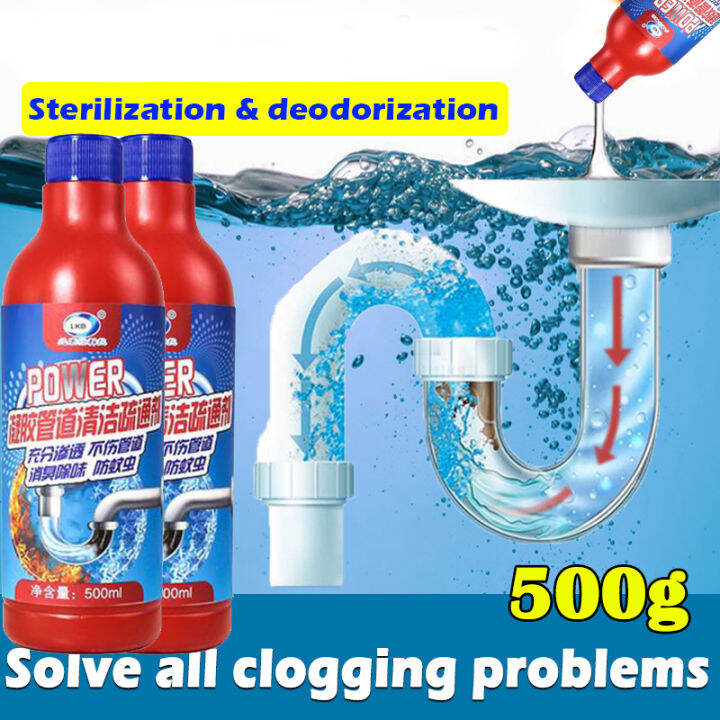 💥Original Effective💥Sink Clogged Remover 500ML Dissolves Grease/Hair ...