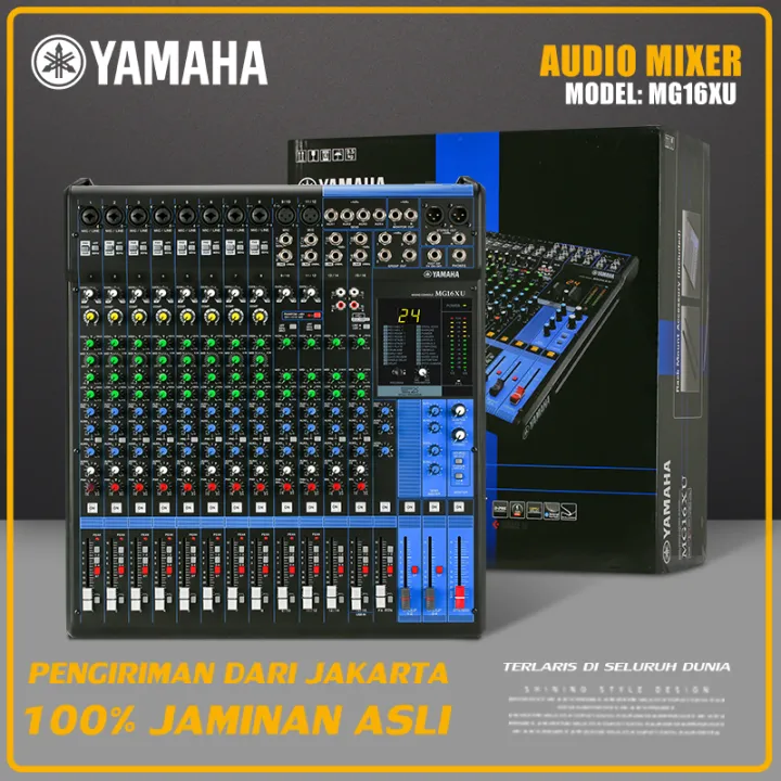 Mixer Yamaha MG16XU 16channel mixer builtin speaker efek SPX untuk