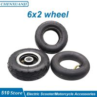 6X ล้อยางทนทานขนาด6นิ้วมี2ยางในสำหรับรถเข็น Skuter Listrik รถบรรทุก F0ล้อลมรถเข็นลากจักรยานล้อลม