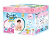 MamyPoko Pants Premium Extra Dry Girl มามี่โพโค แพ้นท์ พรีเมี่ยม เอ็กซ์ตร้า ดราย ผ้าอ้อมเด็กแบบกางเกง สำหรับเด็กผู้หญิง ไซส์ M 192 ชิ้น (ยกลัง)