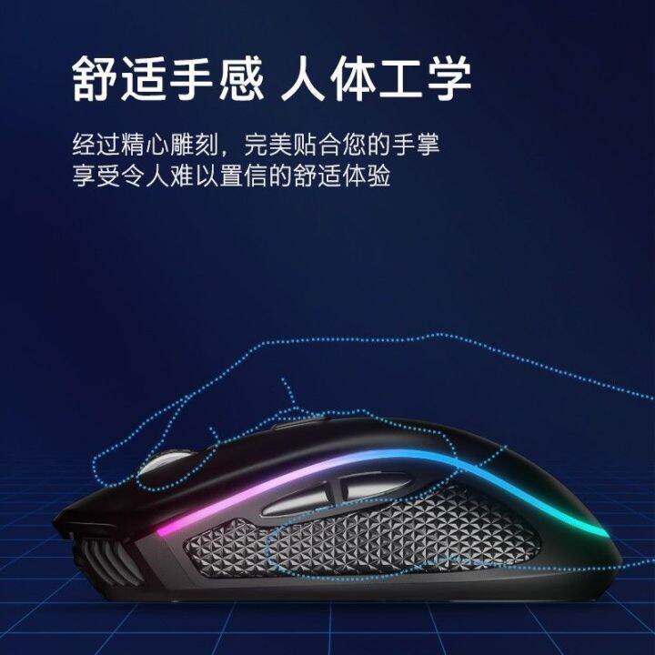 2023-เอชพี-g1pro-เมาส์สำหรับเล่นเกมแบบมีสายและไร้สาย-rgb-แล็ปท็อปการเขียนโปรแกรมมาโครคอมพิวเตอร์เดสก์ท็อปกินไก่-lol