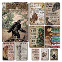 【hot】◙  Bigfoot Poster Metal Tin Sign Outdoor Children Room Plaque Iron Painting Plates