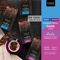VINZ Coffee Bean Aroma+Madam เมล็ดกาแฟดอยช้าง อาราบิก้า ปลอดสารพิษ คั่วเข้ม 4 ถุง (1kg)