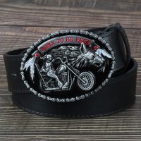 □◕♧  Motorcycle And Wolf Buckle Fashion men