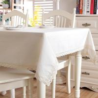 White Tablecloth for Rectangle Table Cloths Wedding Decoration Modern Home Kitchen Track On The Table Dining Room Tablecloths