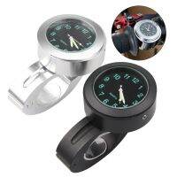 7/8" Universal Aluminum Alloy Motorcycle Handlebar Watch Refit Waterproof Shockproof Buckle Mount for Scooter Motor Bike ClockAdhesives Tape