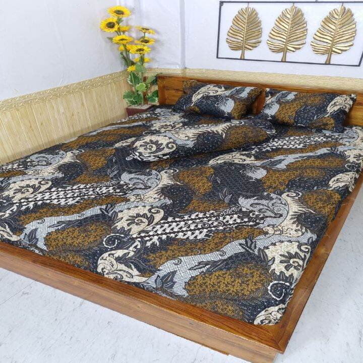 Seprai Motif Batik Kresno Cokelat Lazada Indonesia