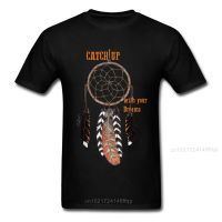 Dream Catcher T-Shirts Street Black T Shirt Men Dreamcatcher Printed Tshirt America Dream Tops Cotton No Fade Tee Gift Clothes