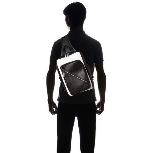 อุปกรณ์-ร่างกายกระเป๋า-a4สะพายไหล่ผู้ชาย-กระเป๋าร่างกายด้านหลังกระเป๋าอุปกรณ์สีดำ-สีขาว