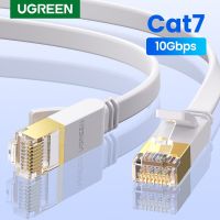 Ugrean สาย Cat7สายเคเบิลอีเทอร์เน็ต10Gbps สายเครือข่ายกิกะบิตแบน RJ45 Lan สำหรับแล็ปท็อปเดสก์ท็อปโมเด็มเราเตอร์ PS5รหัสแพตช์ของ Nintendo