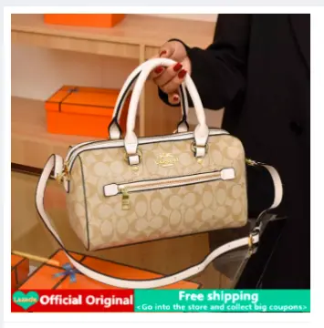 Authentic) 2023 New Original COACH Speedy Handbag Women Pu Leather