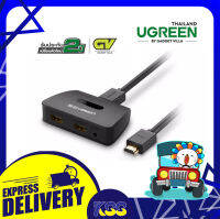 UGREEN 40207 HDMI SPLITTER 1x2 [4k] เพิ่ม HDMI 1 ช่องเป็น HDMI 2 ช่องสัญญาณพร้อมกัน รับประกันสินค้า 2ปี