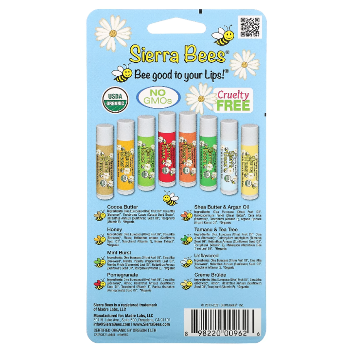 ลิปบาล์ม-sierra-bees-organic-lip-balms-1แท่ง-ขายแยกชิ้น