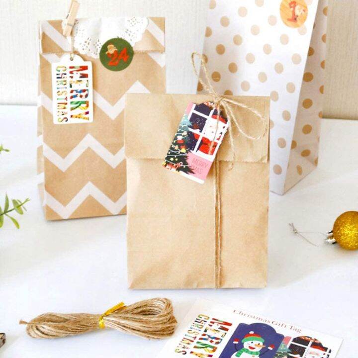 24-sets-christmas-calendar-bags-1-24-calendar-kraft-paper-candy-bag-xmas-party-bags