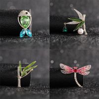 Elegant Suit Accessories Sweater Pin Rhinestone Bamboo Brooch