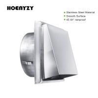 4" 5" 6" Stainless Steel 304 Wall Air Vent Extract Valve Grille Ducting Cover Ventilation Outlet 100125150mm Ventilator