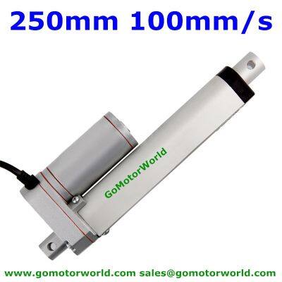 【Worth-Buy】 หัวฉีดไฟฟ้าแบบเชิงเส้น12V 24V 250Mm จังหวะโหลด1600n 100ความเร็วมิลลิเมตร/วินาทีตัวกระตุ้นแบบเส้นตรงอัตราสูง