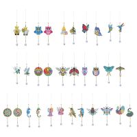 5D DIY Diamond Painting Dream Catcher Wind Chimes Crystal Pendant Hanging Ornament DIY Craft Mosaic Kit Home Wall Door Decor