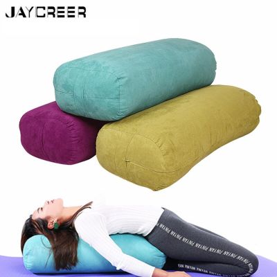 Yoga Bolster Rectangular - Washable Cover Organic Cotton - Yoga Bolster Cushion -Yoga Pillow 67X27X17CM