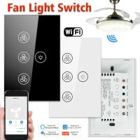 ▫ Smart Home Wifi Fan Light Switch EU/US Ceiling Fan Lamp Switch Tuya Speed Control Works With Alexa Google