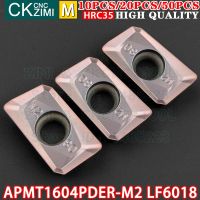 APMT1604PDER-M2 LF6018 APMT 1604 PDER M2 LF6018 คาร์ไบด์แทรกงานกัดไหล่เครื่องมือแทรกเครื่องมือตัดแบบถอดเปลี่ยนได้เครื่องกลึงซีเอ็นซี