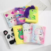 Creative Cartoon Notebook Cute Embroidered Notebook Creative Notebook Cartoon Notebook Plush Notebook