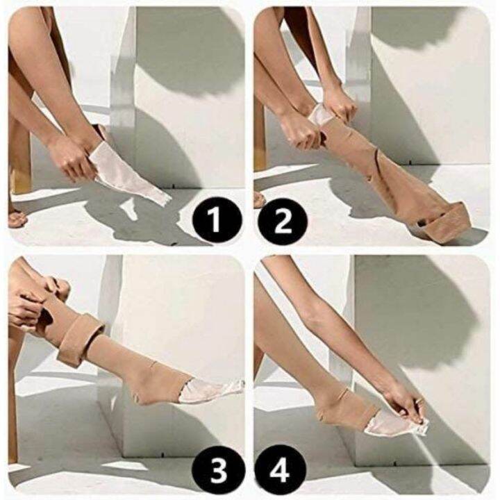 Open Toe Compression Sock Aid for Easy Slide Slip Stocking Applicator to Help Assist Put On