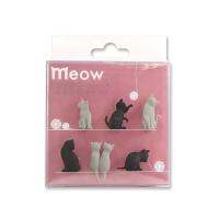 ร้อนเซ็ตแบบพกพาลูกแมวถ้วยไวน์จดจำถุงชาแขวน Meow แก้วไวน์เครื่องหมายเครื่องมือครัวซิลิโคนถ้วย D Ivider แมวคลิป