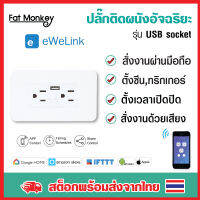 ewelink USB socket US Standard 15Amp 125VAC ปลั๊กติดผนังอัจฉริยะ