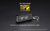 Nitecore Tip2 ไฟฉายพวงกุญแจ หลอด 2 x XP-G S3 ความสว่าง 720 Lumens