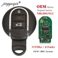 Jingyuqin กุญแจรถยนต์รีโมท PCF7953 ID49 315Mhz 433Mhz สำหรับ BMW Mini Cooper F-Series F55 F56คลับแมน14-18รถ Glubman ไร้กุญแจ3BTN