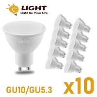 ❡ 10PCS/LOT Gatetop Led Spotlight AC220V GU10 GU5.3 3W-7W MR16 Spot Lighting Bulb Indoor Lighting Home Decoration Bombillas