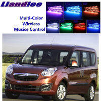 LiandLee Car For Opel Combo D Ram ProMaster City 2011~2015 Glow Interior Floor Decorative Seats Accent Ambient Neon light