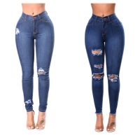 Casual Jeans Trendy Trousers S-3XL Top Quality Ripped Jeans For Women Stretch Slim Denim Pencil Pants Street