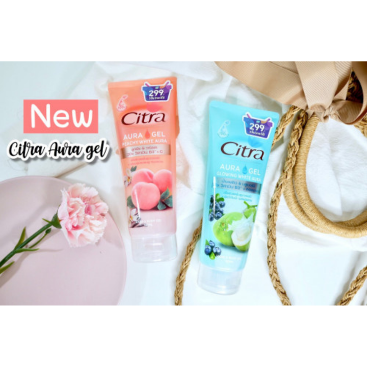 citra-aura-gel-180ml-200ml-สูตรใหม่-เนื้อเจลใส-ซึมเร็วบำรุงผิวขาวใสออร่า