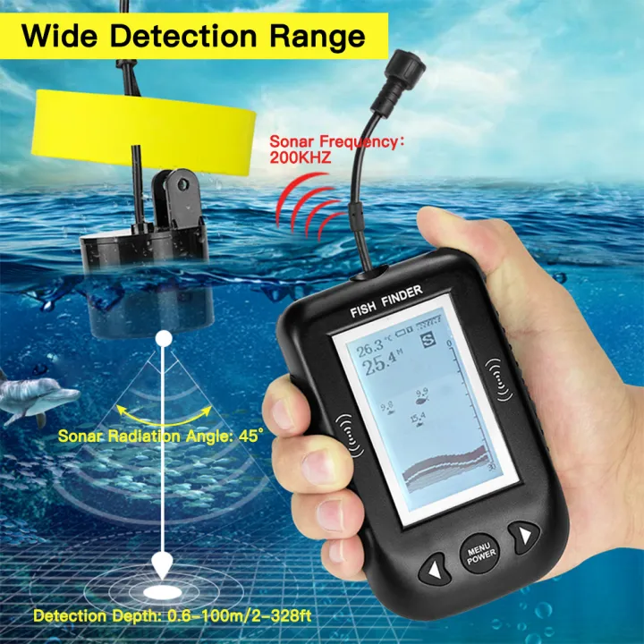 finder-ปลาแบบพกพาที่มีสาย-sonar-t-ransducer-มือถือสาย-finder-ปลาปลุกด้วย0-6-100เมตรการตรวจสอบความลึกสำหรับเรือคายัคเรือตกปลาน้ำแข็ง