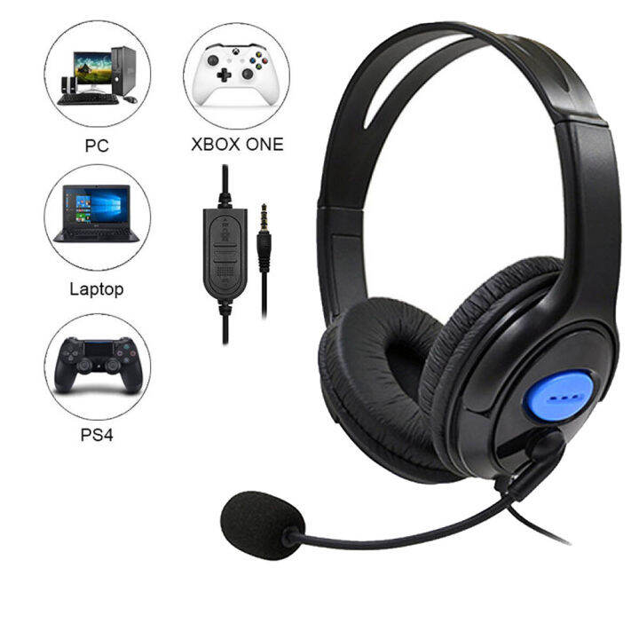 New Wired Gaming Headphone Stereo 3.5mm Audio Jack Headset with