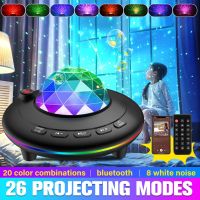 Led Star Galaxy Starry Sky Projector Night Light Built-in Bluetooth-Speaker For Hoom Bedroom Decoration Kids Child Present Black 36V