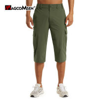 MAGCOMSEN Mens Quick Dry Short Pants Summer Hiking Fishing Shorts Multi-pockets Cargo Shorts