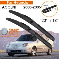 Car Wiper Blade For Hyundai ACCENT 2000 2005 Windshield Rubber Silicon Refill Front Window Wiper 20 quot; 18 quot; LHD RHD Accessories