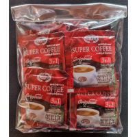 กาแฟซุปเปอร์ 3อิน1 ออริจินัล 10 ซอง Super Coffee 3in1 Original กาแฟ ซุปเปอร์ สีแดง