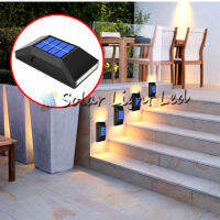 SET 2pcs BD-6LED    Solar light 6 LED ไฟเหลือง ติดผนัง ติดรั้วบ้าน เพิ่มความสวยงาม