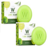 [NEW]สินค้าขายดี Wink White Lime Soap สบู่มะนาว วิงค์ไวท์สบู่ผิวใส ขัดขี้ไคล สบู่ล้างหน้า [ของแท้ 100%] ขนาด 80g. [ 2 ก้อน ]