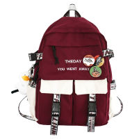 EST New Fashion Women Backpack Laptop Mochila Duck Print School Bag Teenager Girl Bookbag Rucksack Femal Leisure Travel Bagpack