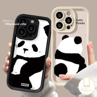 เคสน่ารักสร้างสรรค์ลายการ์ตูน,เคสโทรศัพท์แพนด้าตลกใช้ได้กับ IPhone 11 13 15 14 12 Pro Max 7Plus XR 7 6 15 8 6S Plus X XS MAX SE 2020 Angel Eyes เคสคู่รักนิ่มกันกระแทก