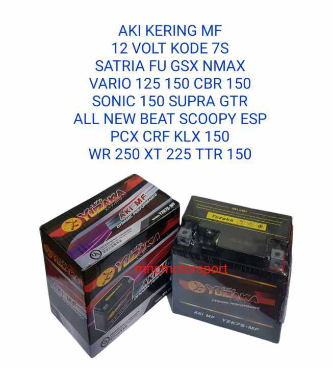 AKI BATTERY KERING MF YUZAKA SATRIA FU NMAX WR MT AEROX LEXI TTR