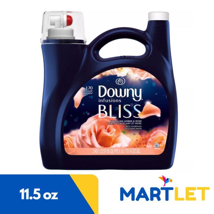 Downy Infusions Bliss Liquid Fabric Softener, Sparkling Amber & Rose ...