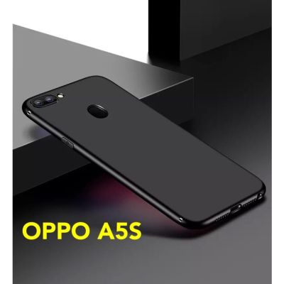 เคสมือถือ OPPO A5S เคสโทรศัพท์ออฟโบ้ a5s เคสนิ่ม tpu case เคสสีดํา เคสซิลิโคน สวยและบาง ส่งจากไทย