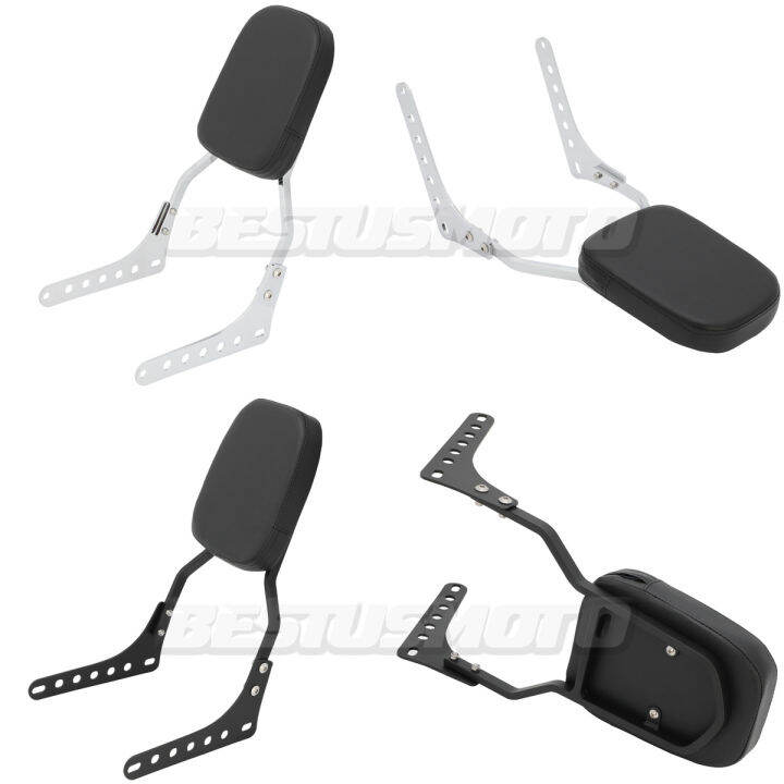 21ST Black Passenger Sissy Bar Backrest For Harley Softail Slim & Street Bob 18-25