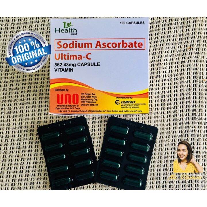 Ultima C 20 Capsules Alkaline Vitamin C Sodium Ascorbate MultivitiminsPampataba Safe and